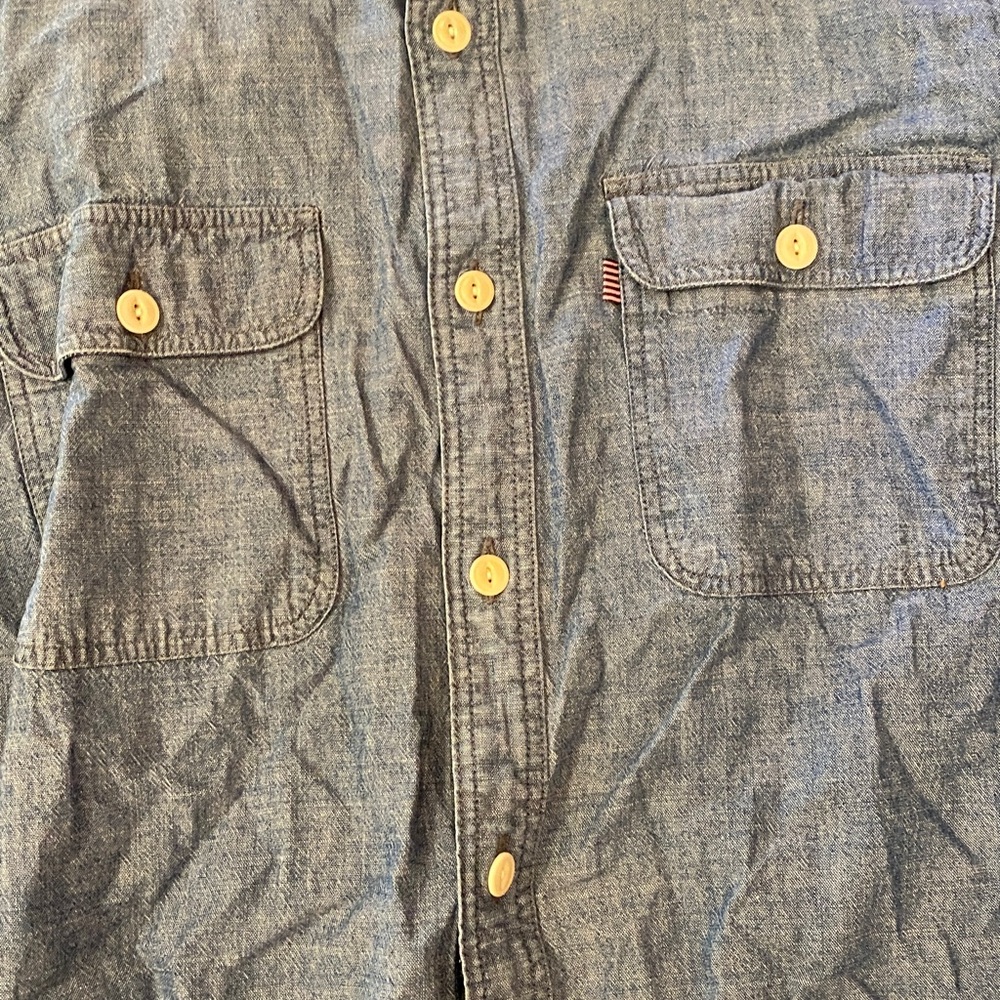 Jack Wills Casual Blue Chambray Button Down Shirt - Picture 4 of 5